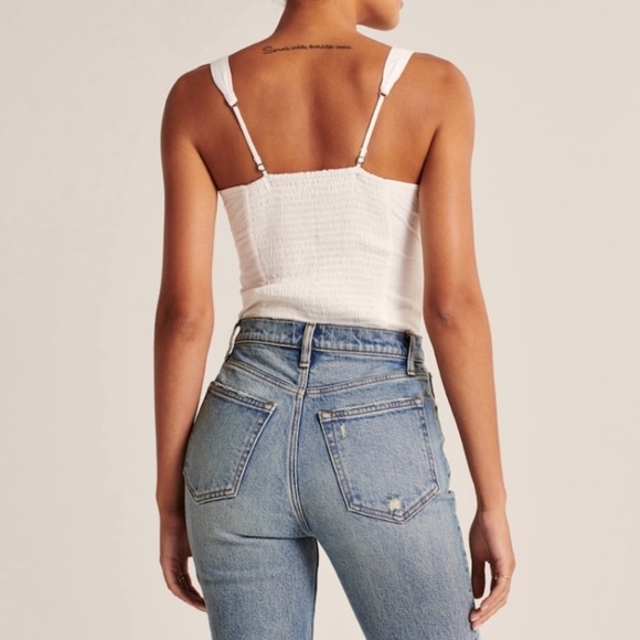 abercrombie white bodysuit